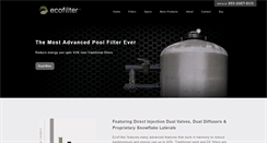 Desktop Screenshot of ecopoolfilters.com